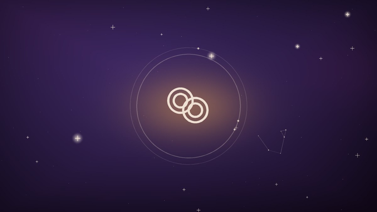 Golden spiral radiating outward from a bright central point