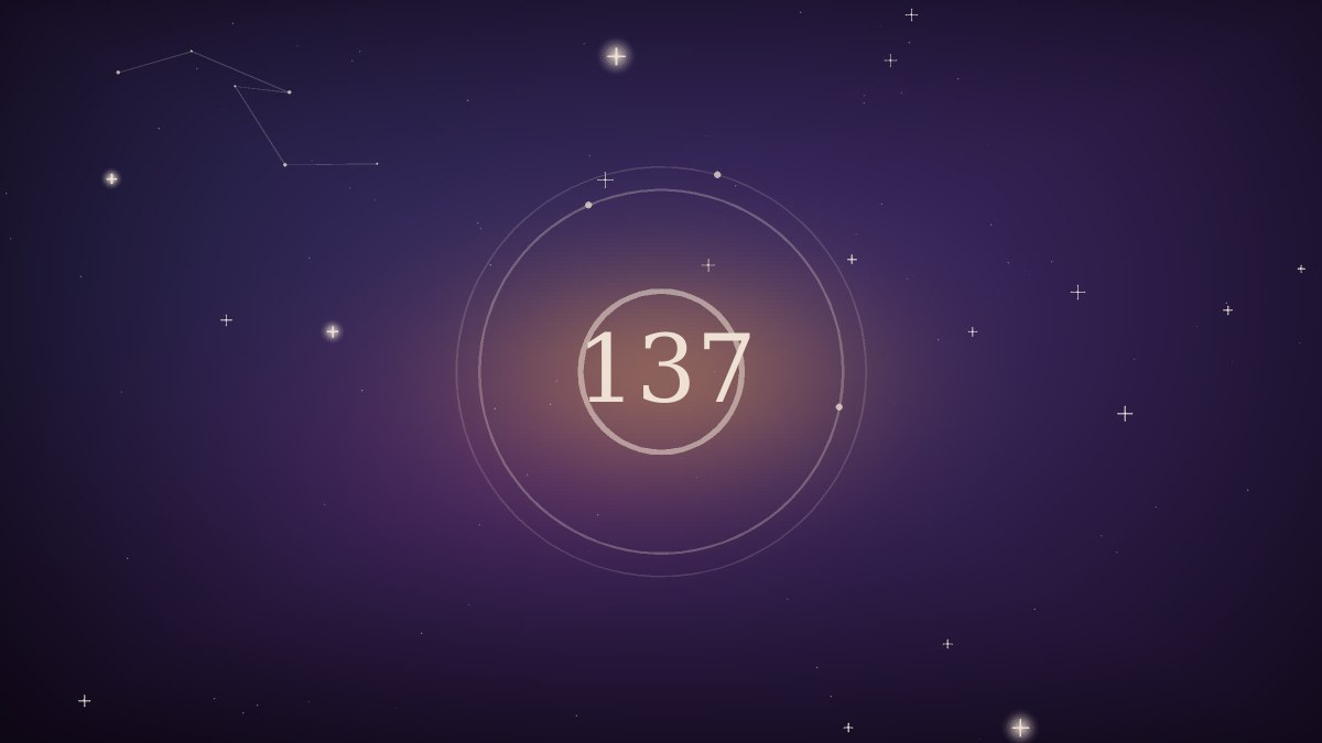 The digits 666 settling into a balanced green honeycomb pattern