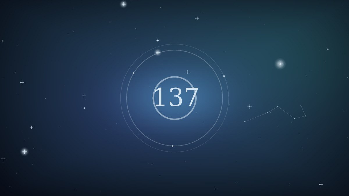The numerals eight one eight lit softly in blue