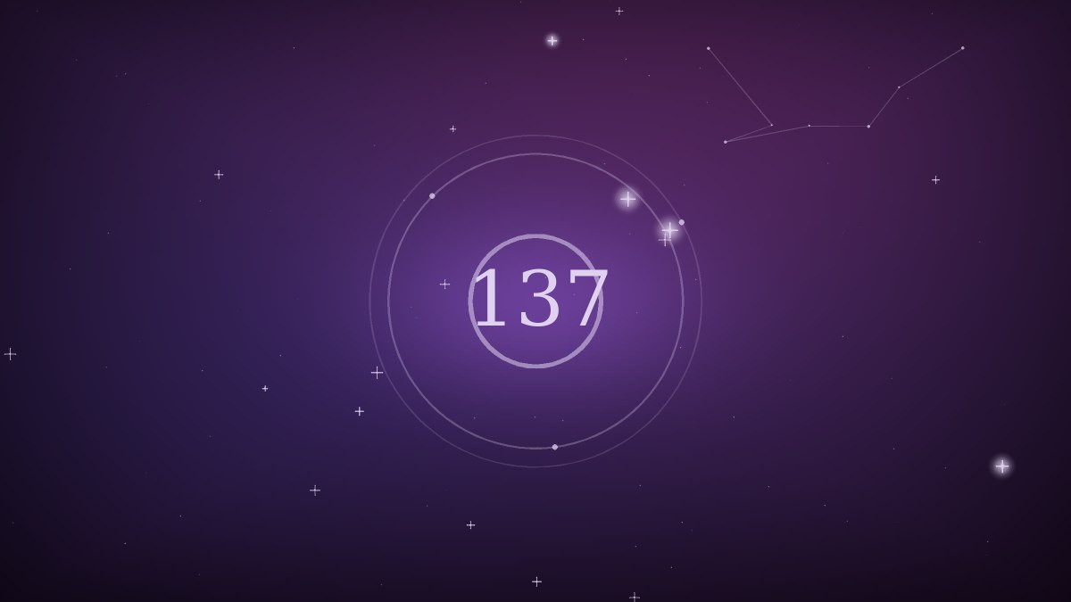 The digits 1111 glowing softly against a violet dusk sky
