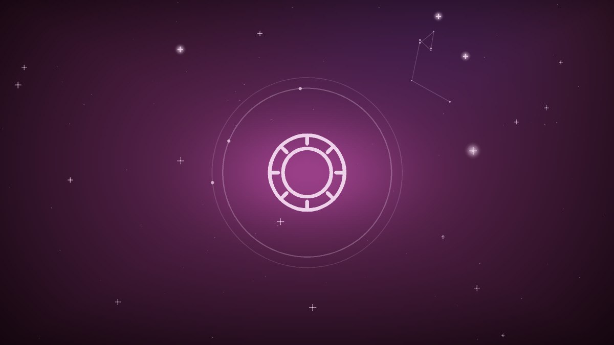 Moon symbol resting on a coastline of a stylized map