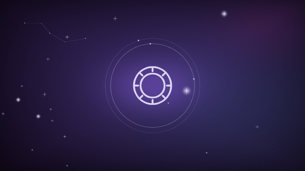 A zodiac wheel with an empty houses ring