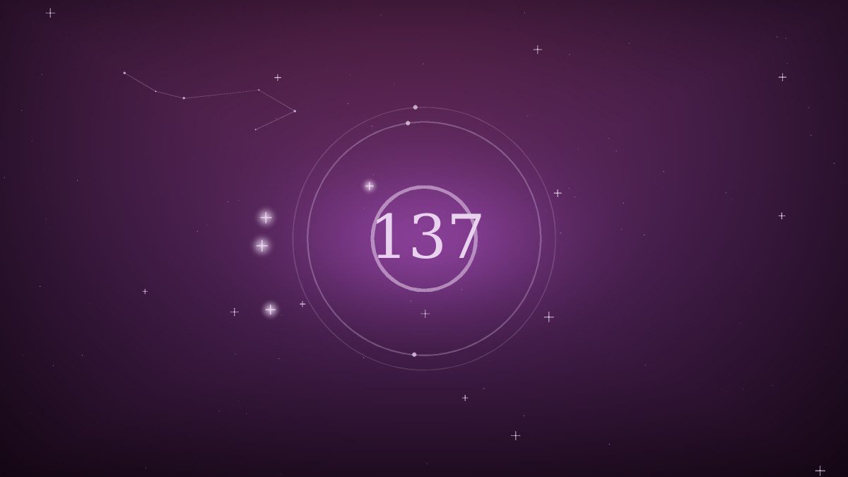 Two number circles overlapping in balance
