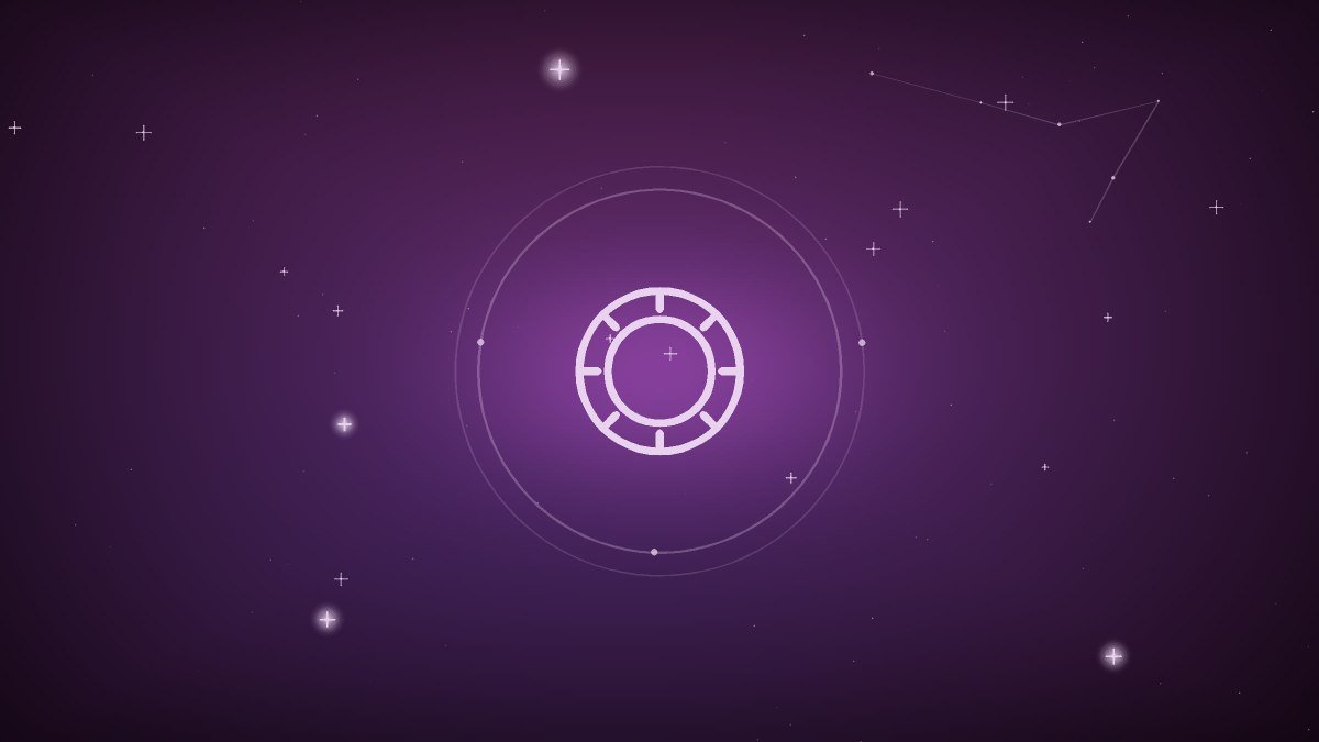 A ring of zodiac glyphs glowing on a deep indigo field