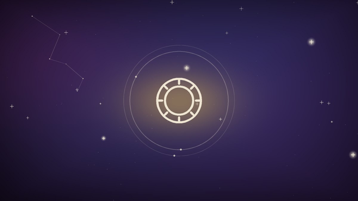 A watchful eye rendered in deep violet