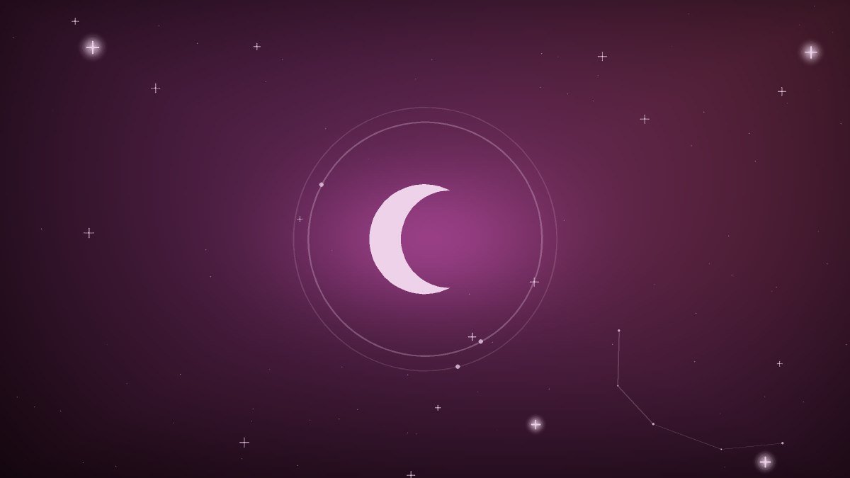 A pale moon behind heavy cloud over a dark, quiet landscape