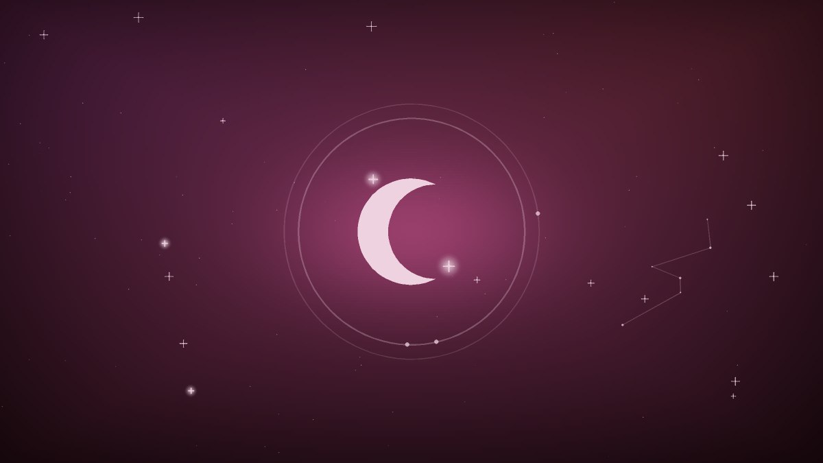 Violet stars artwork for setting intentions for a new chapter