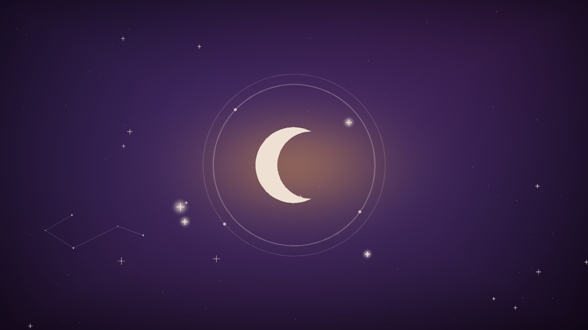 A pale moon over restless water