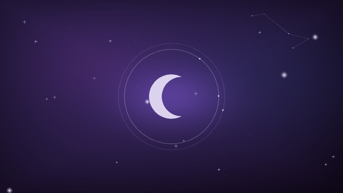 A scatter of small stars over deep blue dark