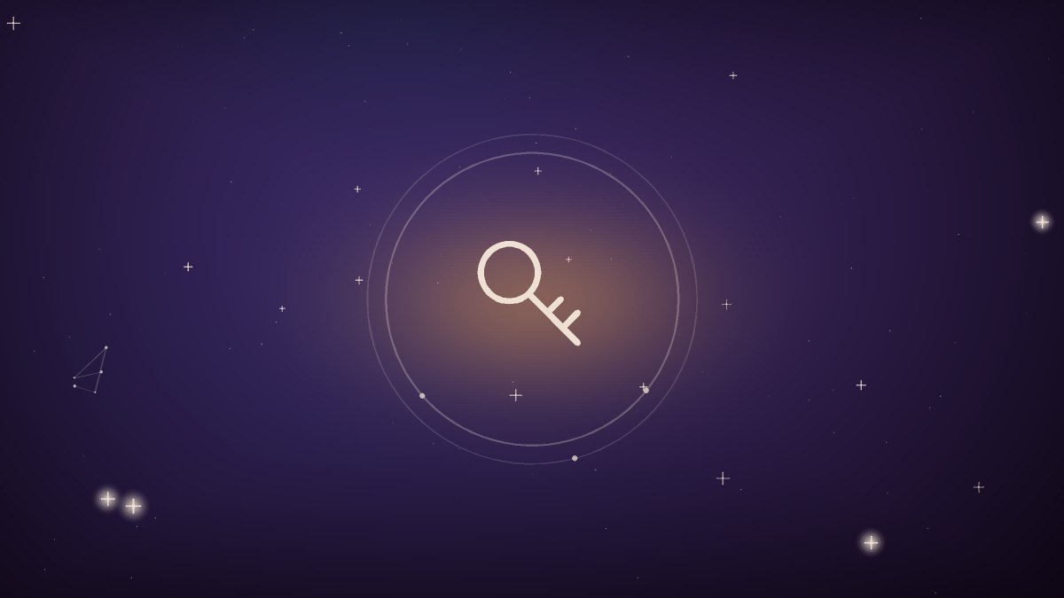 A spiral condensing scattered letters into a single glyph