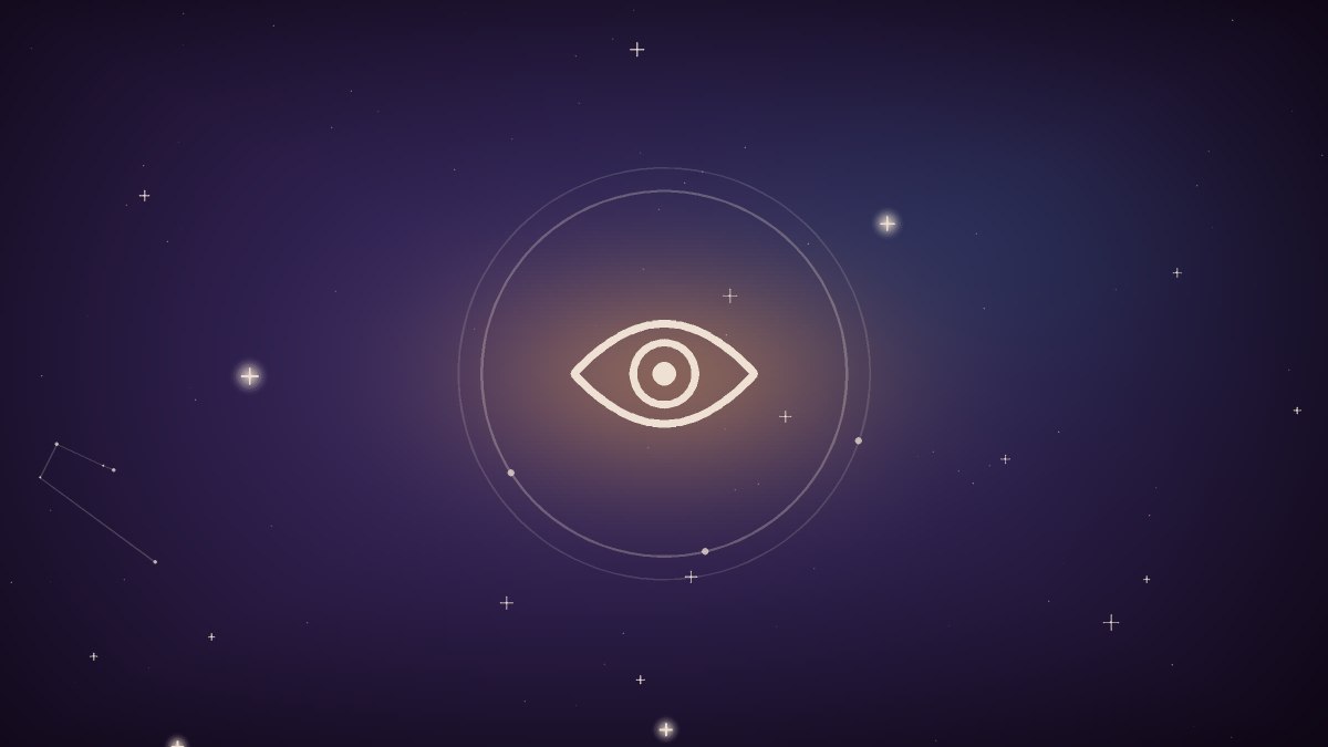 A violet spiral unfolding outward representing intuition strengthening through daily practice