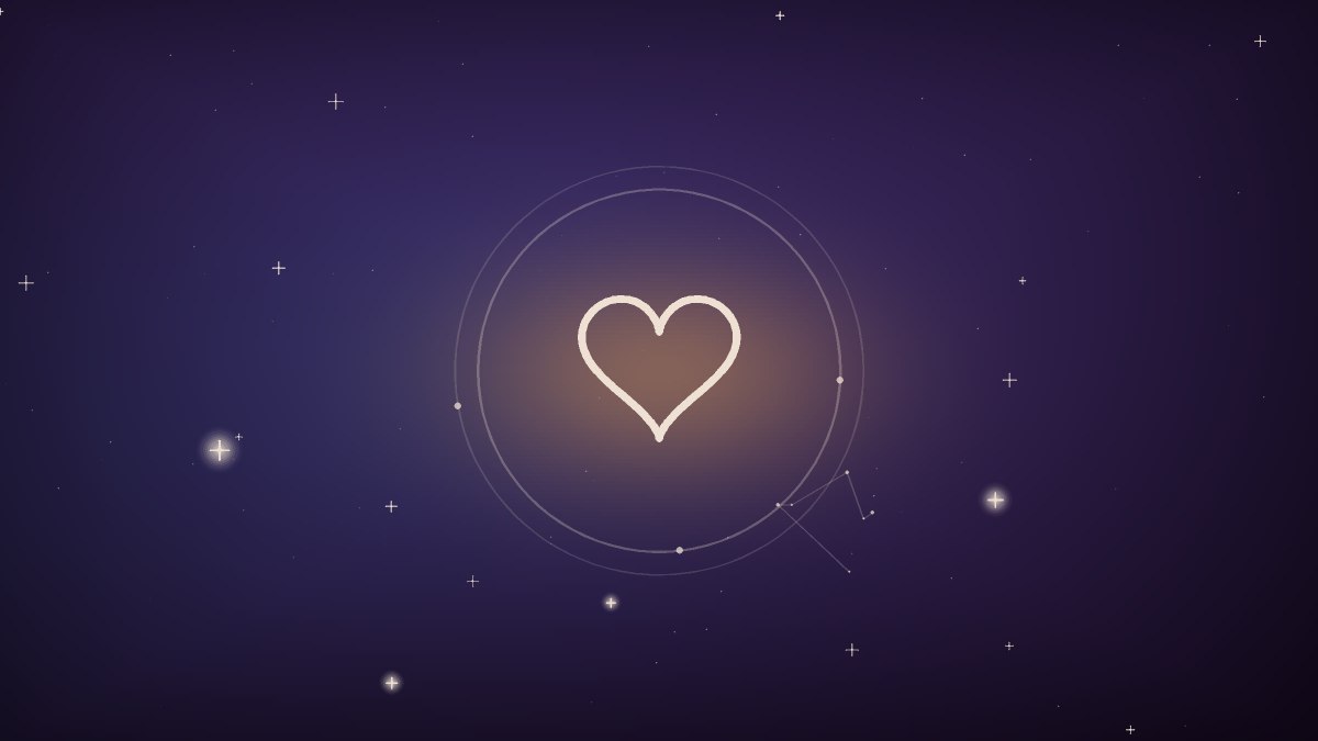 A heart drawn with an open unguarded outline