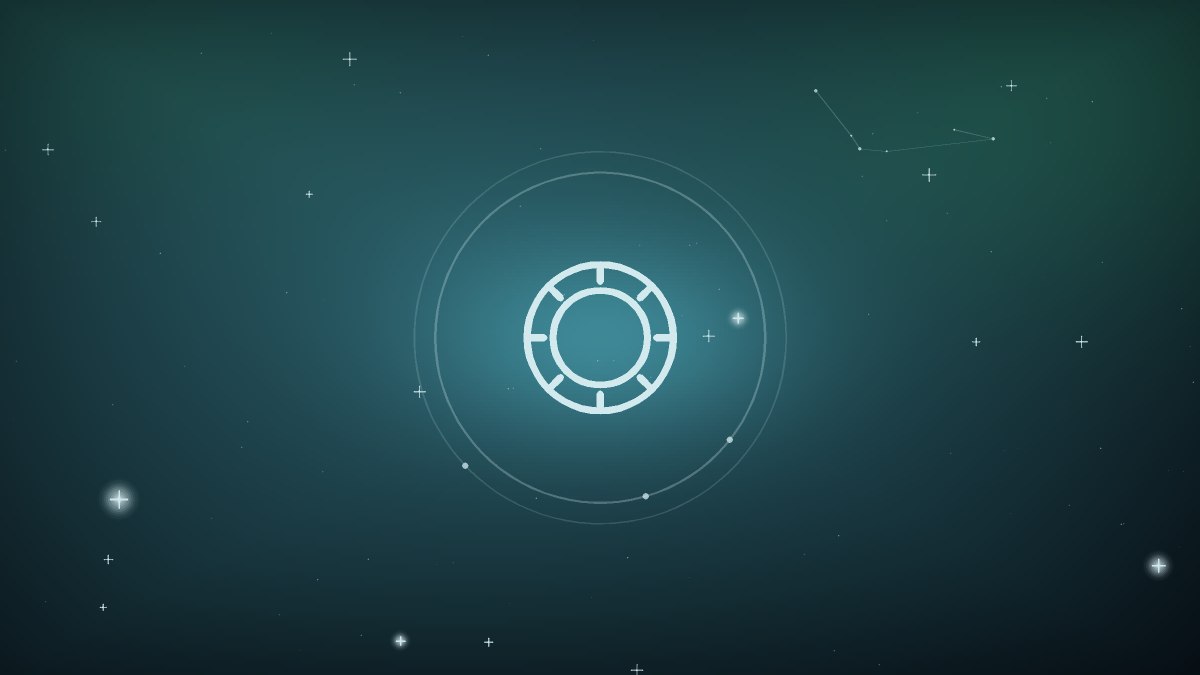 Golden key resting on an open star chart