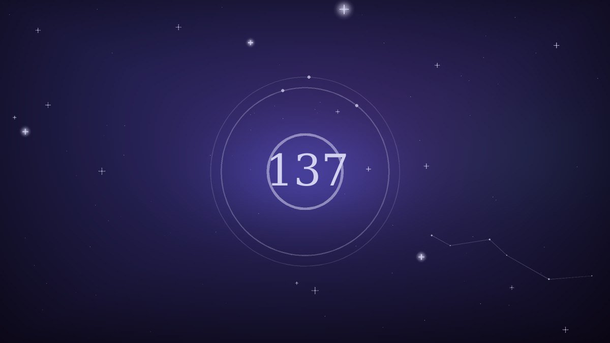 The numeral two surrounded by soft paired shapes
