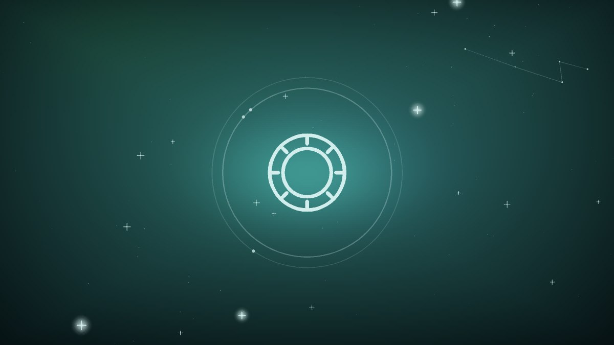Zodiac wheel in deep teal with the north node marked
