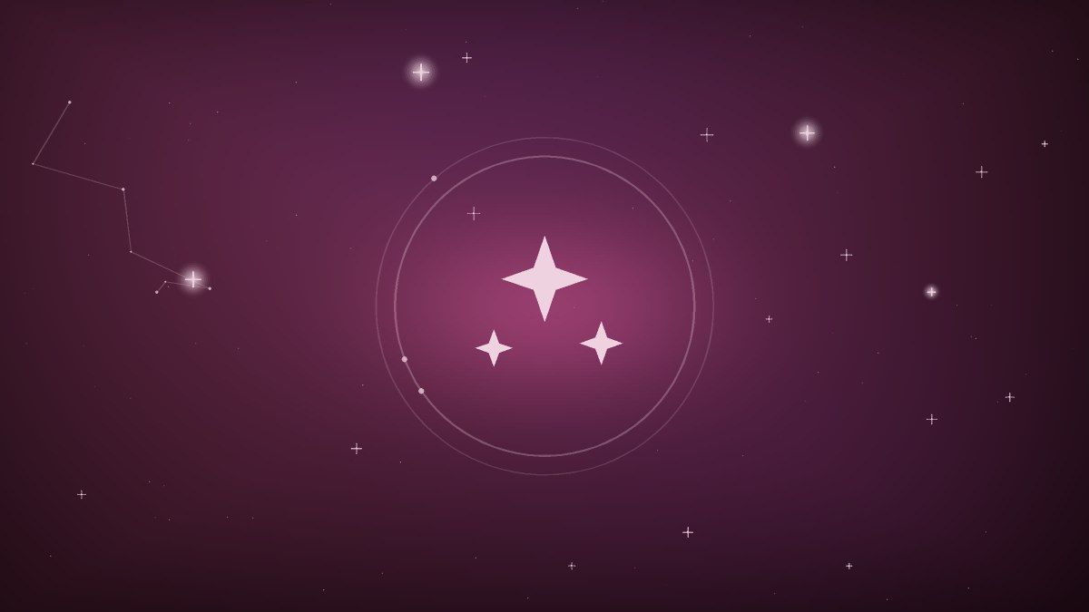 Warm golden stars scattered above an open notebook