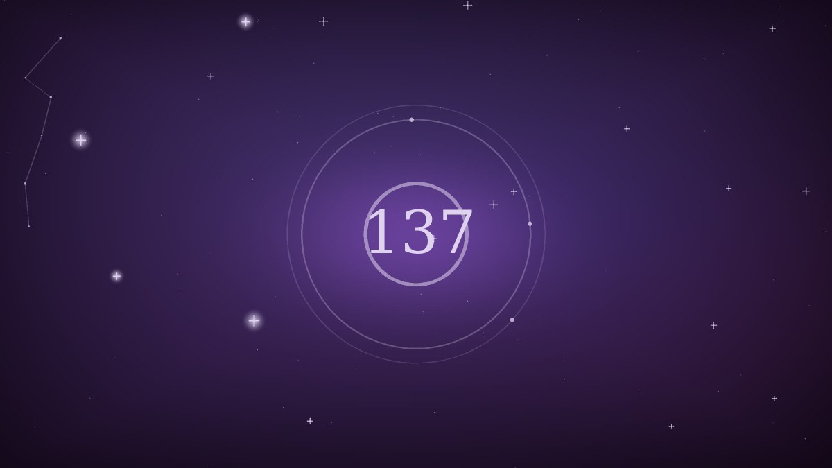 Small stars scattered like points on a chart