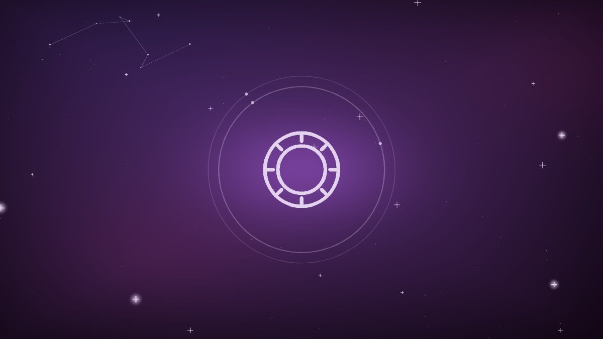 A birth chart wheel with the moon placement and the ascendant line marked