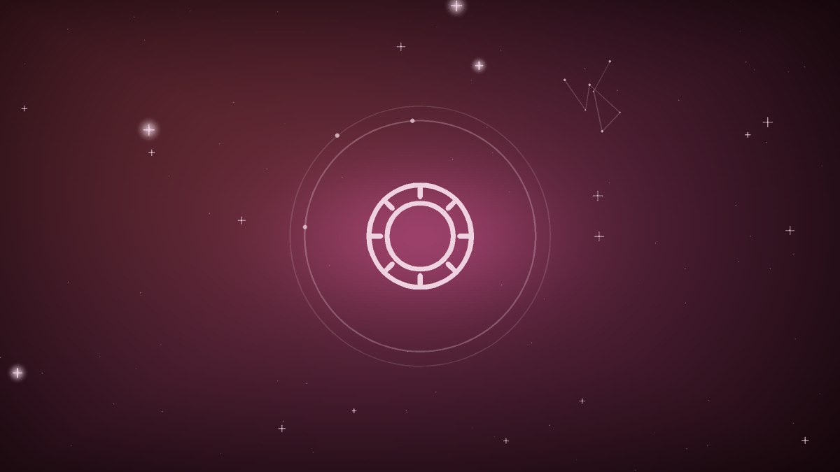 A calm eye set within a scatter of stars