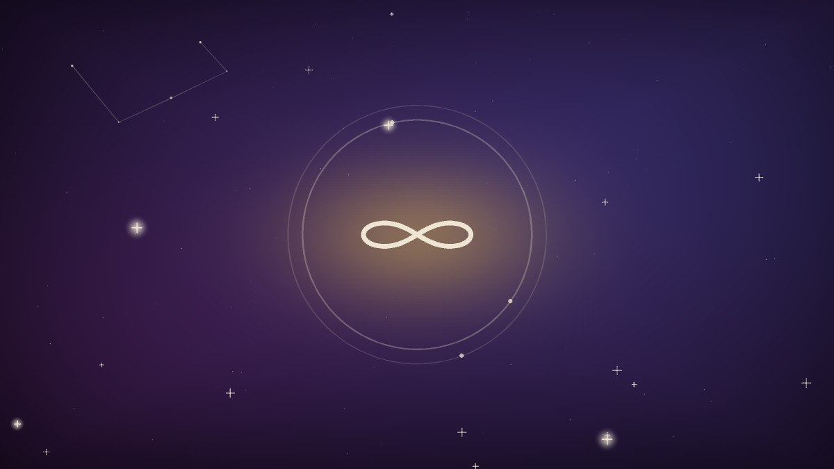 An infinity symbol woven through overlapping rings