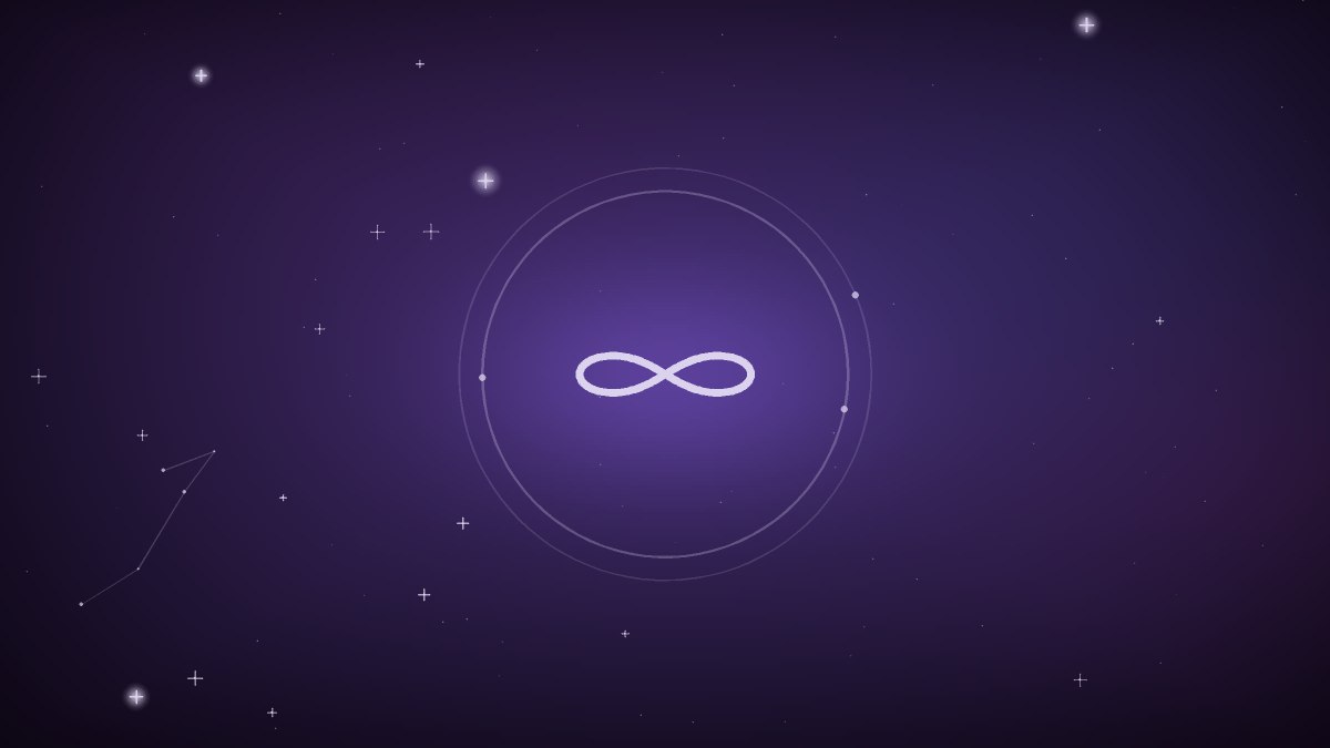 A figure-eight loop balancing a lion and a water bearer at each end