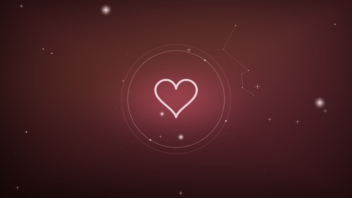 Rose-colored heart resting in an open hand
