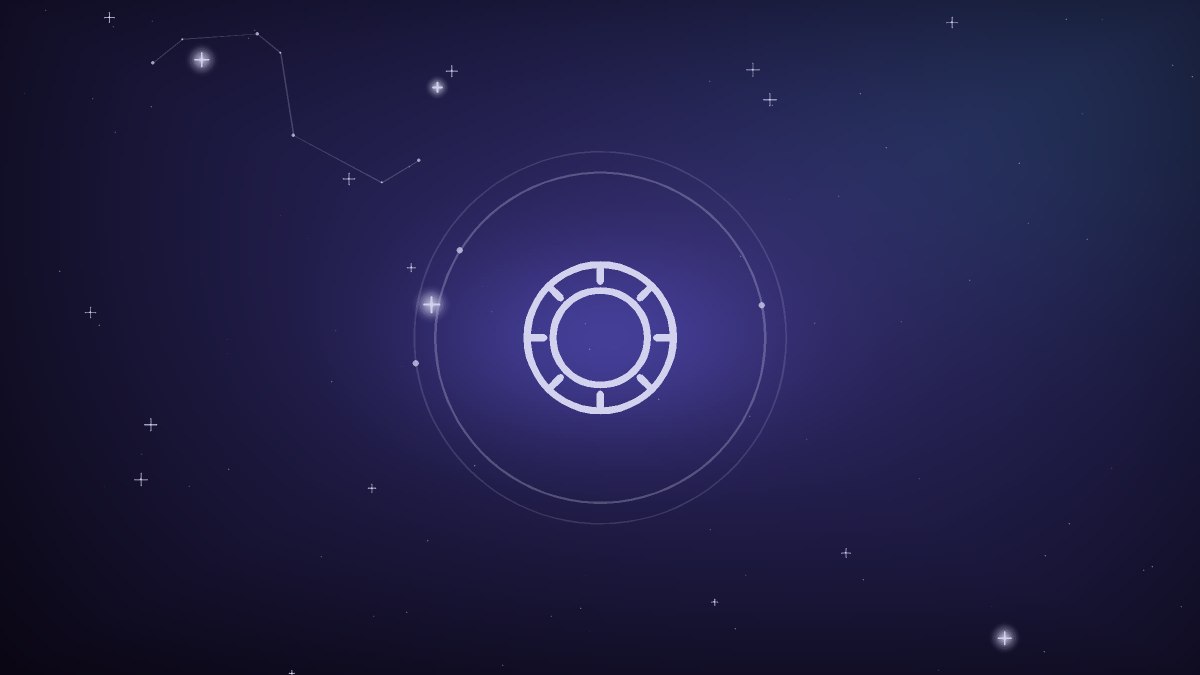 A crescent moon crossing zodiac segments