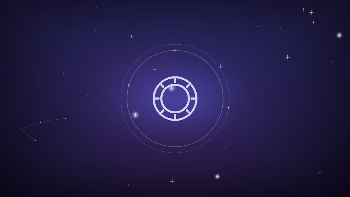A field of stars with one bright arcing path