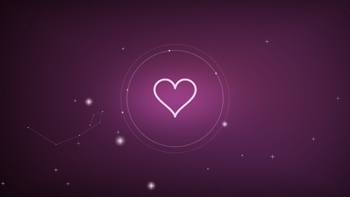 A rose heart balanced on a quiet horizon line