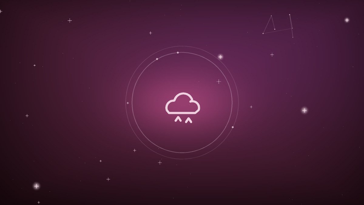 A quiet cloud glowing on a dark table beside a folded note