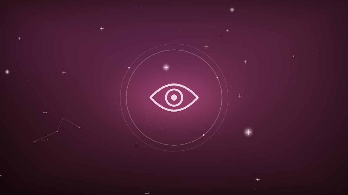 A crystal splitting light into separate beams