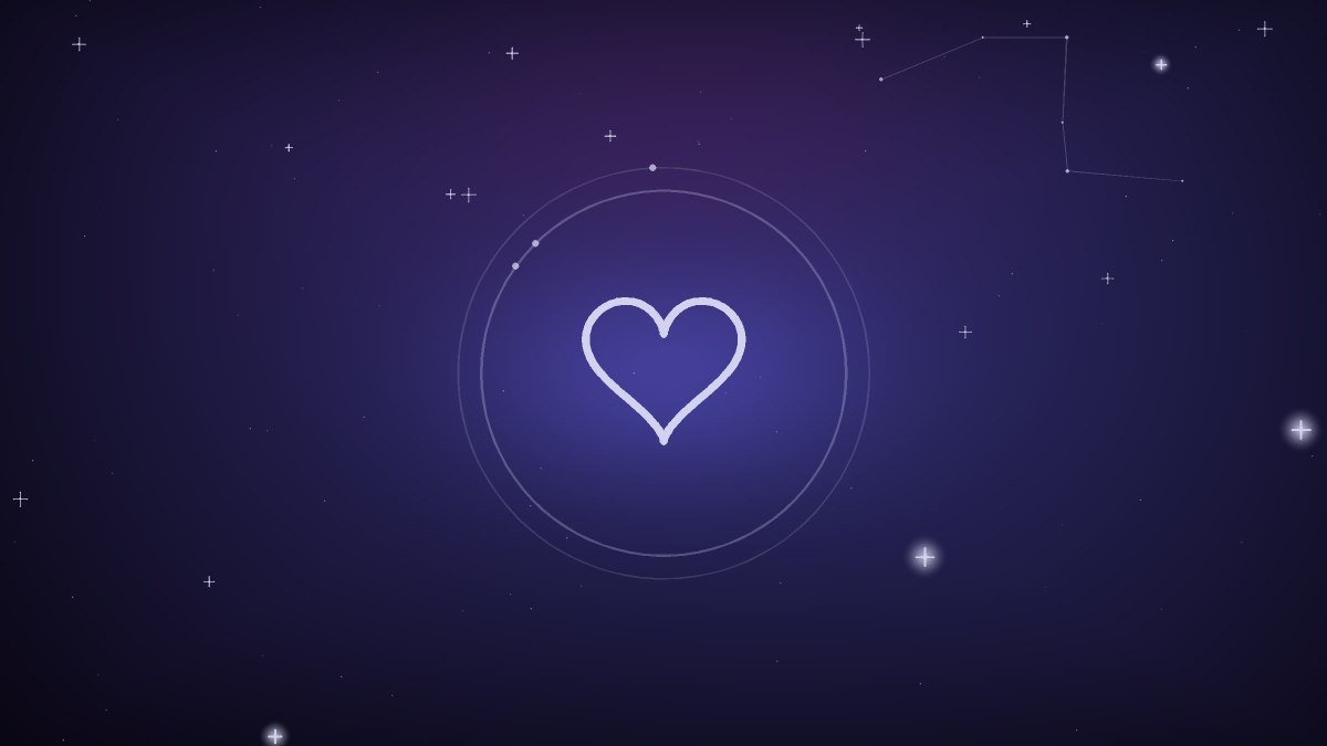 A heart drawn in two overlapping lines