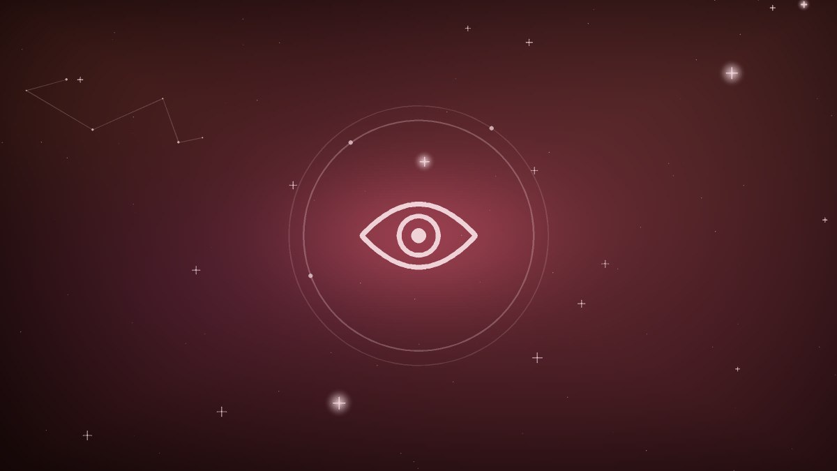 A soft spiral galaxy rendered in muted violet light
