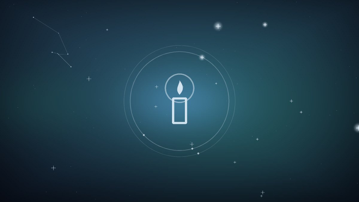 A single lit candle on a windowsill at night