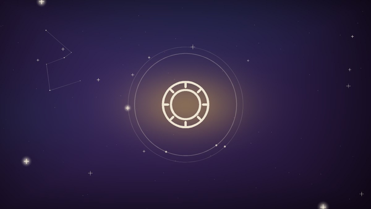 The Leo glyph glowing at the center of a chart wheel