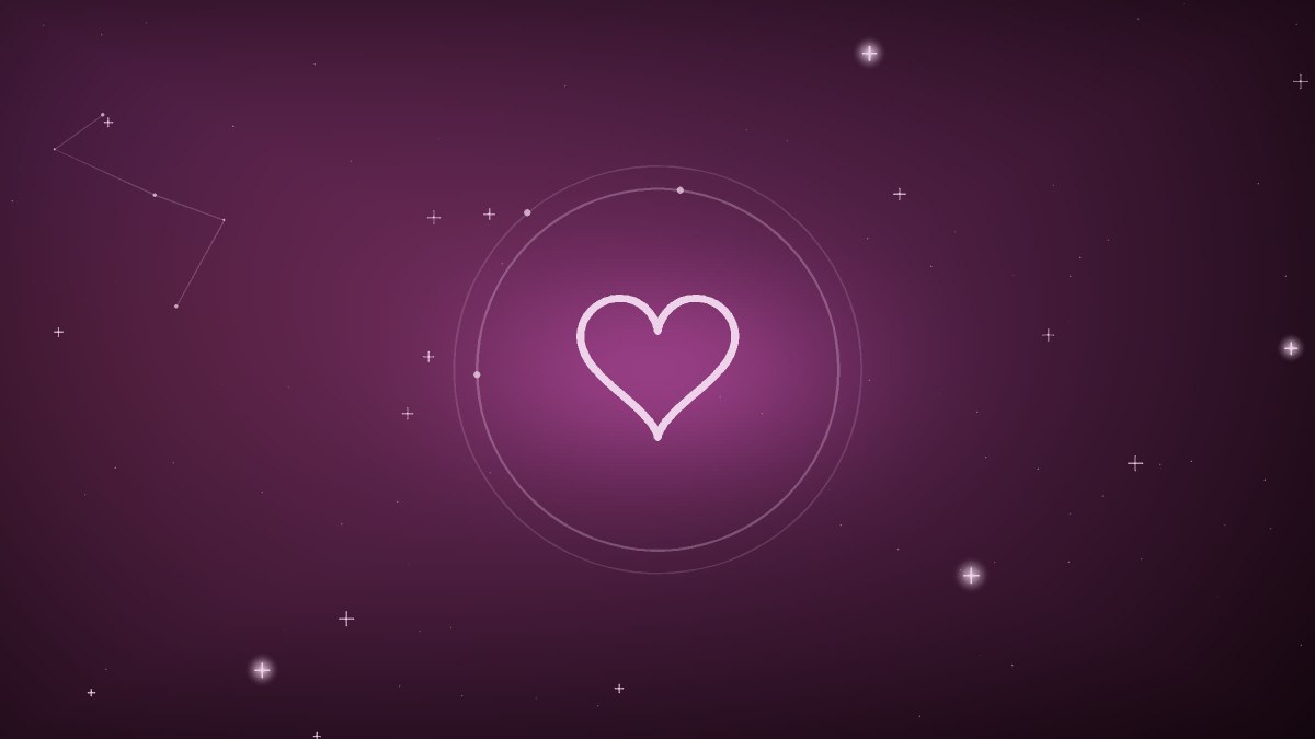 A deep red heart bound with a thin cord of light