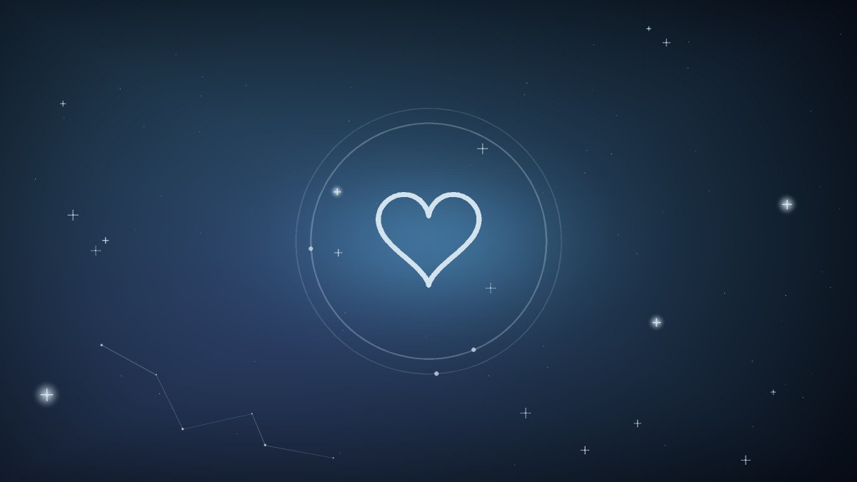 Heart shape layered over several nearly identical portrait outlines