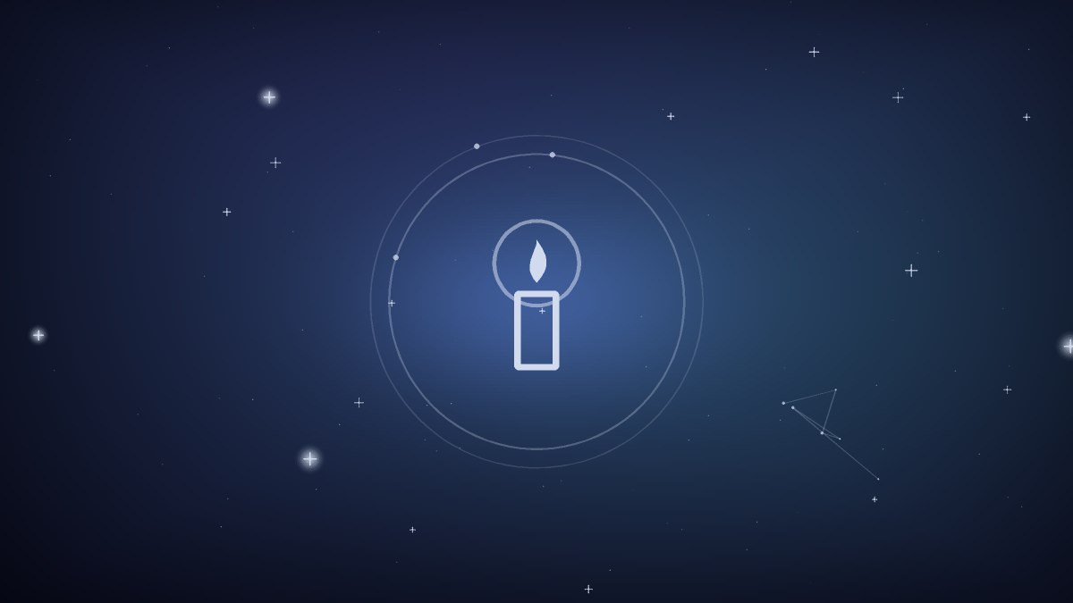 Scattered blue stars around one brighter star slightly out of place