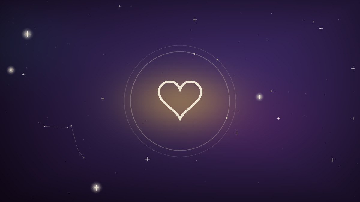 A slow violet spiral easing outward into calm