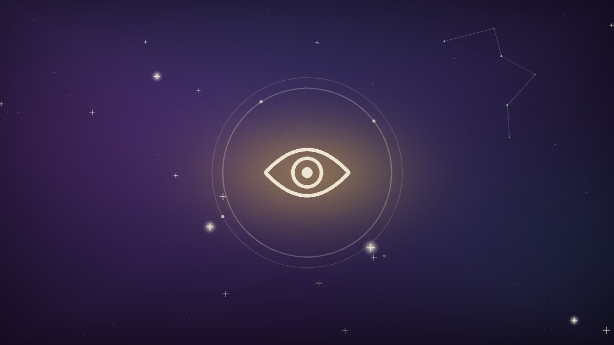 A clear crystal ball catching blue light