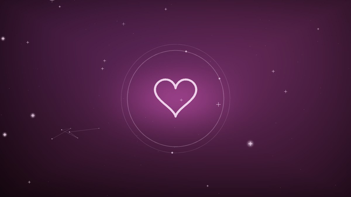 Violet spiral suggesting old loves circling back during the retrograde