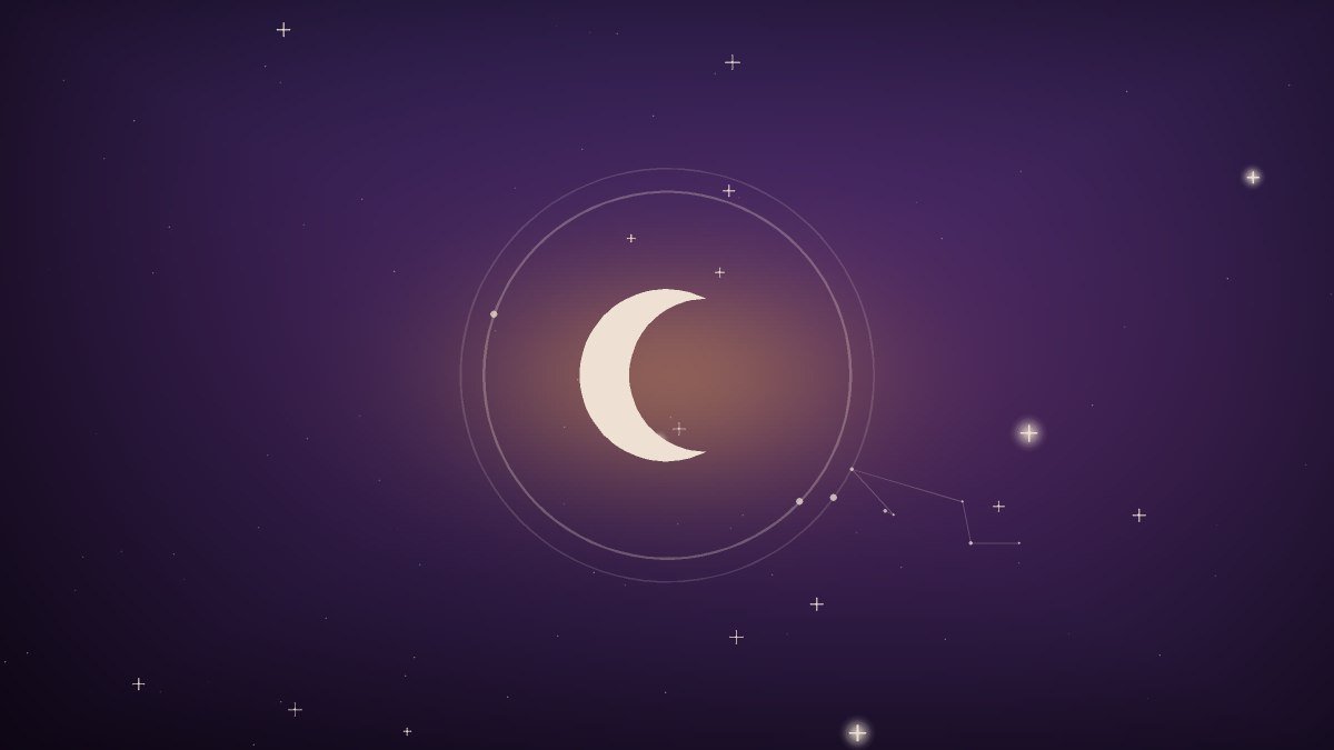 Star field evoking Babylonian sky omens and celestial divination