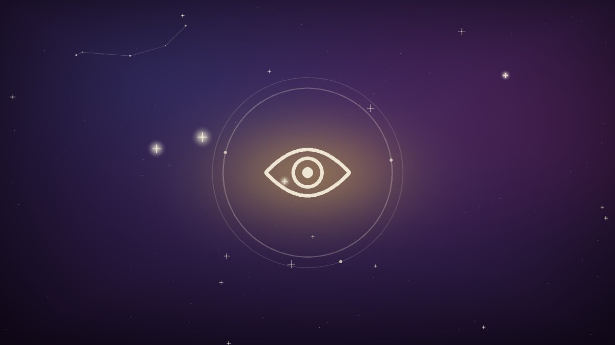 A calm eye looking toward an open horizon
