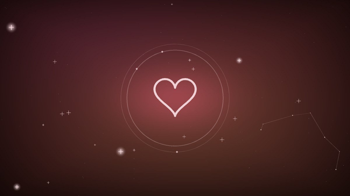 A heart shaped light glowing in an early morning window