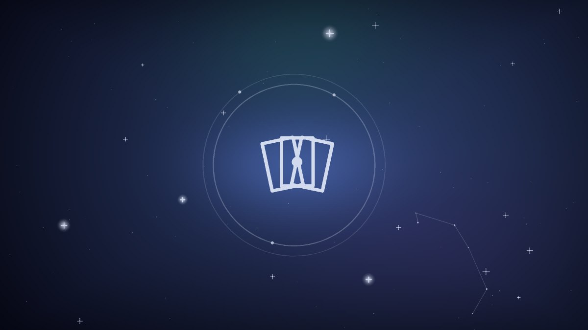 A green spiral circling back on itself, the way a repeated card circles a reading