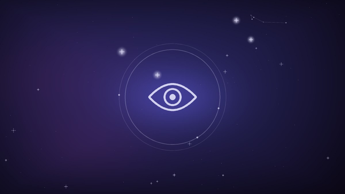 A scatter of stars over an open notebook